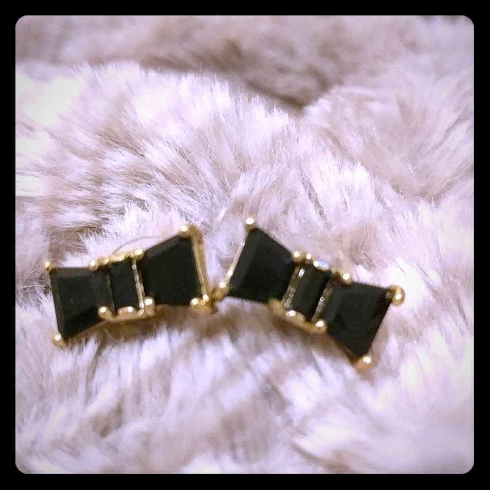 Kate Spade Black Bow Earrings